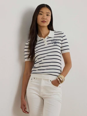 LAUREN RALPH LAUREN Polo RAYON | Slim Fit biały