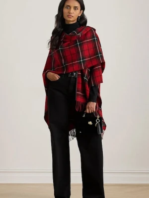 Lauren Ralph Lauren poncho z dodatkiem wełny
