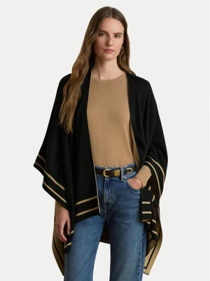 LAUREN RALPH LAUREN Ponczo 454P23616001 Czarny Relaxed Fit