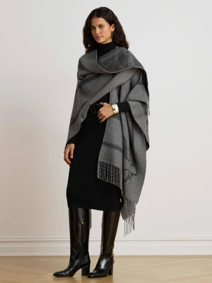 LAUREN RALPH LAUREN Ponczo | Loose fit | z dodatkiem wełny szary