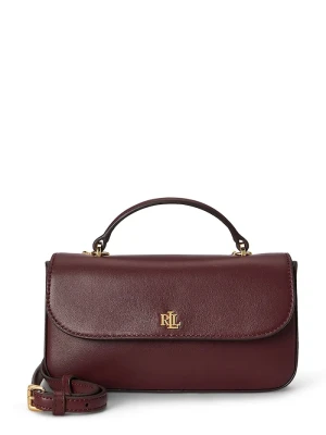 Lauren Ralph Lauren portfel damski skórzany bordowy