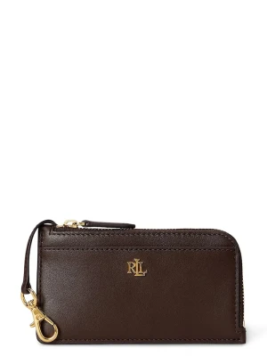 Lauren Ralph Lauren portfel damski skórzany brązowy