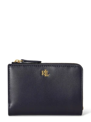Lauren Ralph Lauren portfel damski skórzany granatowy