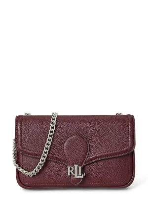 Lauren Ralph Lauren portfel skórzany damski kolor bordowy 432977374