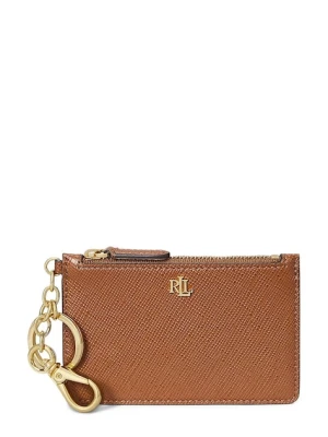 Lauren Ralph Lauren portfel skórzany damski kolor brązowy 432966789