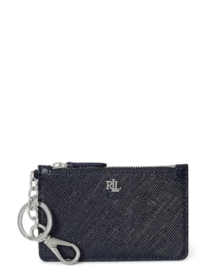 Lauren Ralph Lauren portfel skórzany damski kolor granatowy 432966789