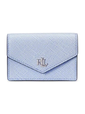 Lauren Ralph Lauren portfel skórzany damski kolor niebieski 432967060