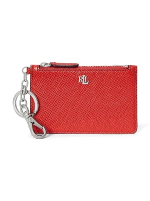 Lauren Ralph Lauren portfel skórzany damski kolor pomarańczowy 432966789