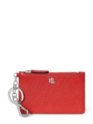Lauren Ralph Lauren portfel skórzany damski kolor pomarańczowy 432966789