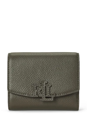 Lauren Ralph Lauren portfel skórzany damski kolor zielony 432966782