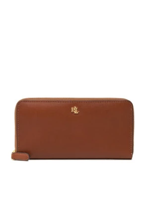 LAUREN RALPH LAUREN Portfel Zip Cont Wlt 432876730004 Brązowy