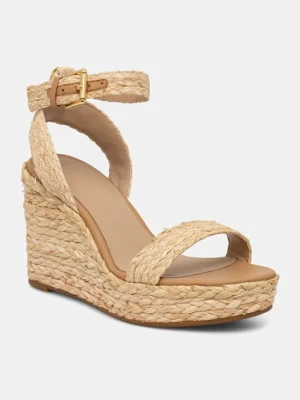 Lauren Ralph Lauren sandały Hilarie IV kolor beżowy na koturnie 802966869001