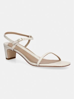 Lauren Ralph Lauren sandały na niskim obcasie skórzane Lainee Md Hl