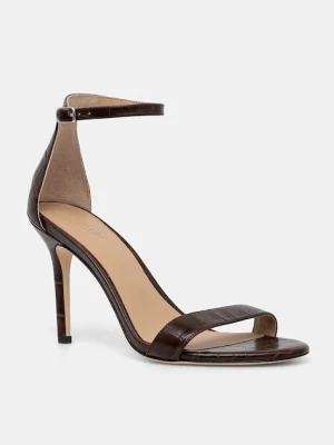 Lauren Ralph Lauren sandały skórzane Allie kolor brązowy 802979181001