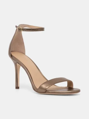 Lauren Ralph Lauren sandały skórzane Allie kolor złoty 802912334001