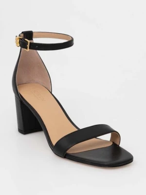 Zdjęcie produktu Lauren Ralph Lauren sandały skórzane Logan kolor czarny 802927949001