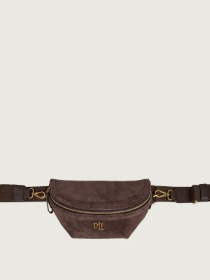 LAUREN RALPH LAUREN Saszetka nerka Marcy | zamsz brązowy