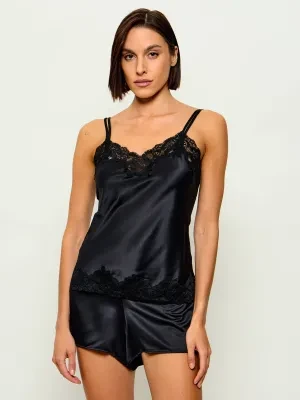 LAUREN RALPH LAUREN Satynowa piżama | Relaxed fit