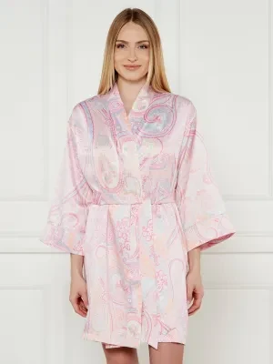 LAUREN RALPH LAUREN Satynowy szlafrok | Regular Fit