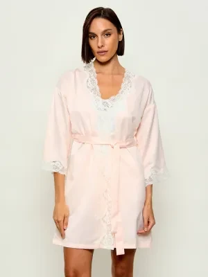 LAUREN RALPH LAUREN Satynowy Szlafrok | Regular Fit