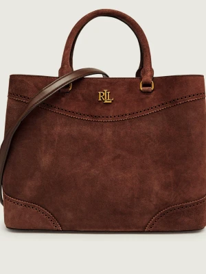 LAUREN RALPH LAUREN Shopperka Marcy | zamsz brązowy
