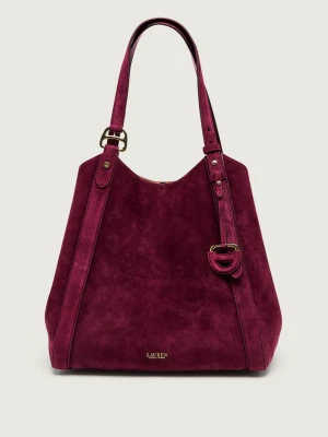 LAUREN RALPH LAUREN Shopperka Tasha | zamsz bordowy