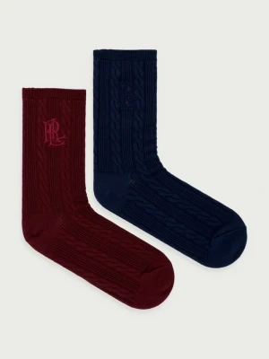 Lauren Ralph Lauren skarpety damskie 2-pack granatowy
