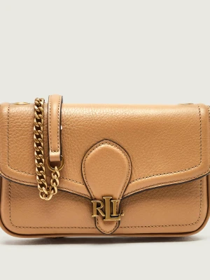 LAUREN RALPH LAUREN Skórzana listonoszka Bradley camel