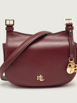 LAUREN RALPH LAUREN Skórzana listonoszka Marcy bordowy