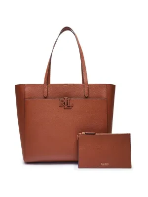 LAUREN RALPH LAUREN Skórzana shopperka + saszetka Cameryn