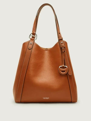 LAUREN RALPH LAUREN Skórzana shopperka Tasha brązowy
