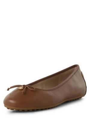 Lauren Ralph Lauren Skórzane baleriny - Jayna Kobiety skóra brązowy jednolity,