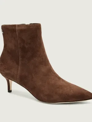 LAUREN RALPH LAUREN Skórzane botki na szpilce MCKAY