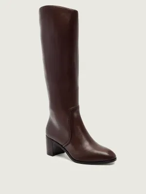 LAUREN RALPH LAUREN Skórzane kozaki na słupku CHARLY