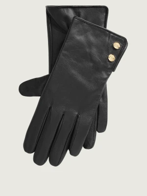 LAUREN RALPH LAUREN Skórzane rękawiczki czarny