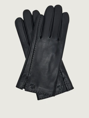 LAUREN RALPH LAUREN Skórzane rękawiczki czarny