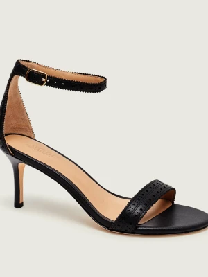 LAUREN RALPH LAUREN Skórzane sandały na szpilce ALLIE