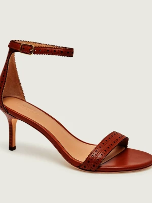 LAUREN RALPH LAUREN Skórzane sandały na szpilce ALLIE