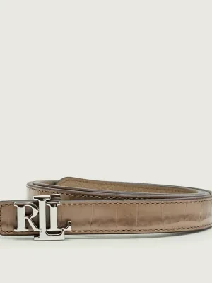 LAUREN RALPH LAUREN Skórzany dwustronny pasek