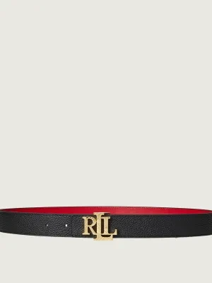 LAUREN RALPH LAUREN Skórzany dwustronny pasek