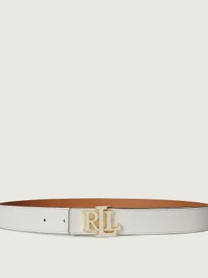 LAUREN RALPH LAUREN Skórzany dwustronny pasek