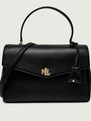 LAUREN RALPH LAUREN Skórzany kuferek Farrah czarny