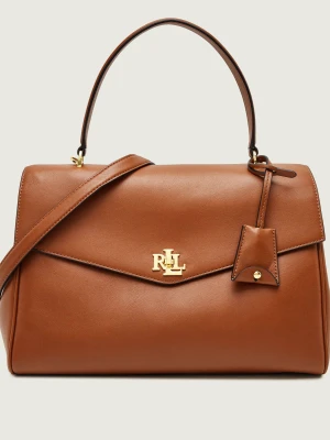 LAUREN RALPH LAUREN Skórzany kuferek Farrah brązowy