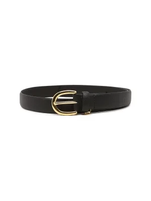 LAUREN RALPH LAUREN Skórzany pasek Crosshatch