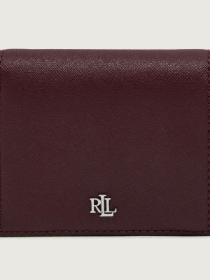 LAUREN RALPH LAUREN Skórzany portfel bordowy