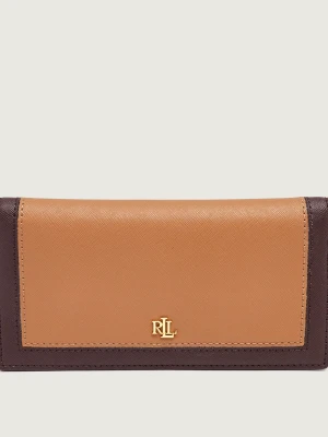 LAUREN RALPH LAUREN Skórzany portfel brązowy