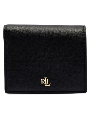 LAUREN RALPH LAUREN Skórzany portfel czarny