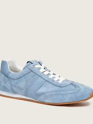 LAUREN RALPH LAUREN Sneakersy DANI | zamsz błękitny