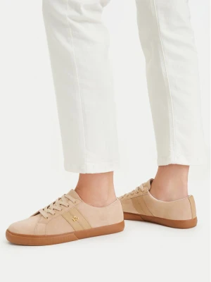 LAUREN RALPH LAUREN Sneakersy Janson II 802868344008 Beżowy