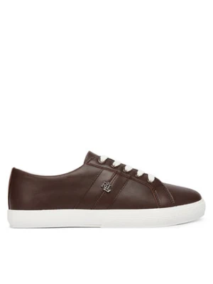LAUREN RALPH LAUREN Sneakersy Janson II 802P02448001 Brązowy